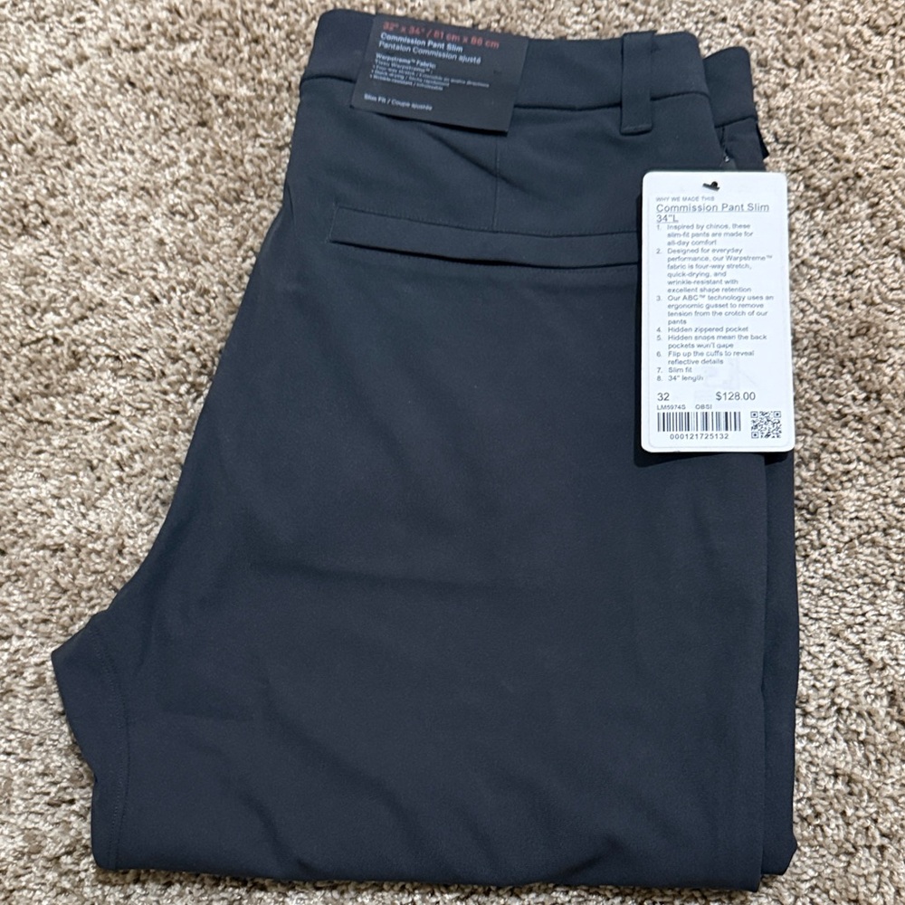 lululemon athletica Men's Chinos - Dark Gray